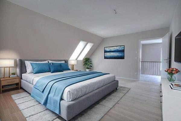 Schlafzimmer - mögliche Möblierung