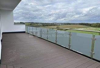 Balkon mit Aussicht ins Grüne