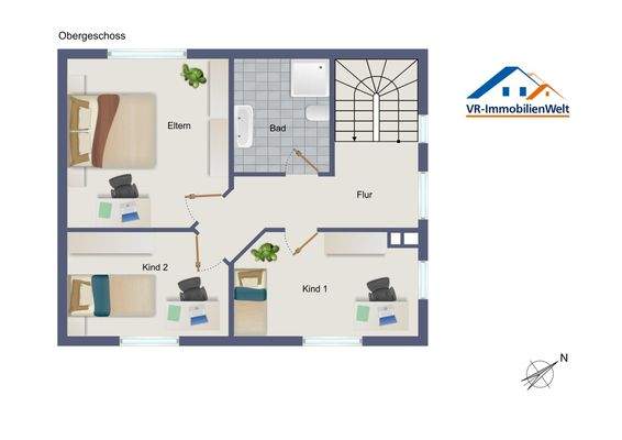 Grundriss Obergeschoss