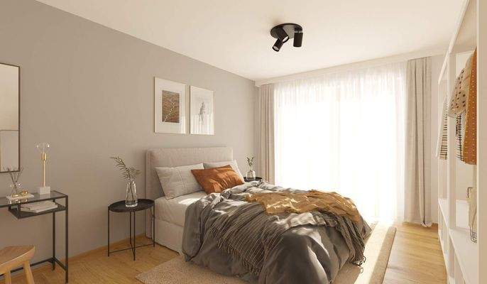 Ein komfortables Schlafzimmer