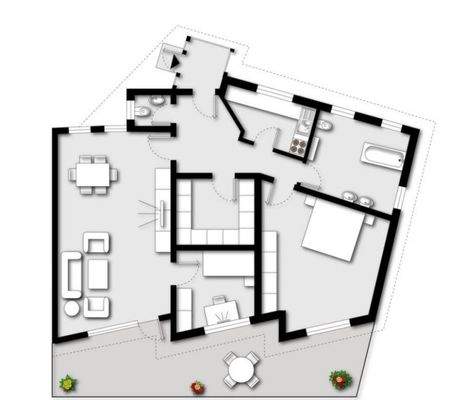 Grundriss Buchenweg unbemaßt
