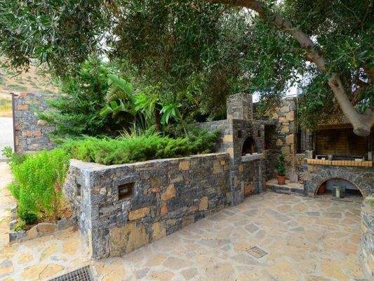 Kreta, Schisma Eloundas: Moderne Villa mit Gästewohnung, in exklusiver Lage, mit Meerblick, zu verkaufen