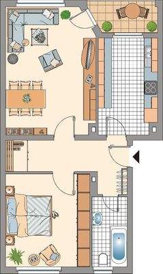 Severingstr. Haus 2 2 ZKB links