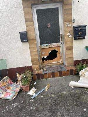 Die Eingangstür zum Haus 19a