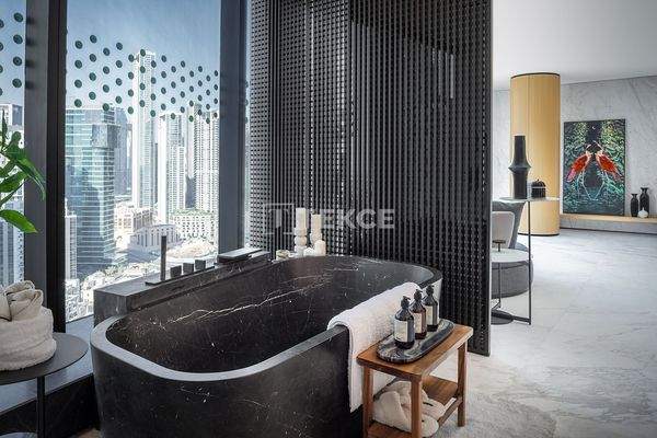 Furnished Luxe Apartment with Pool in Opus in Dubai Business Bay