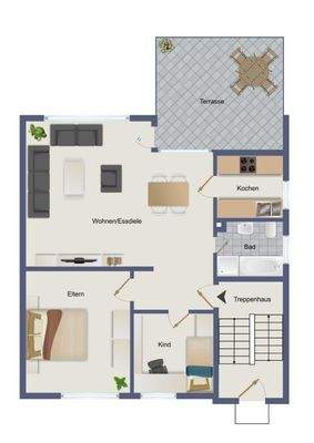 Modernisierte Wohnung