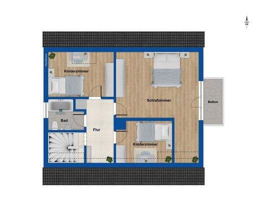 Grundriss - Obergeschoss