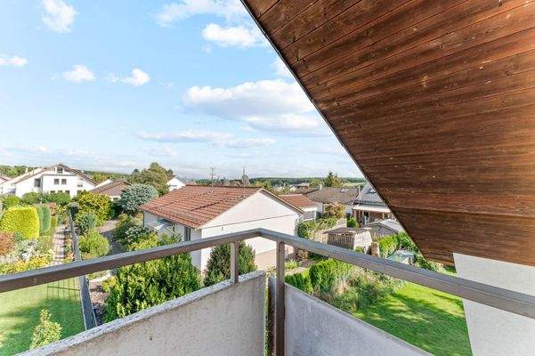 Aussicht vom Balkon