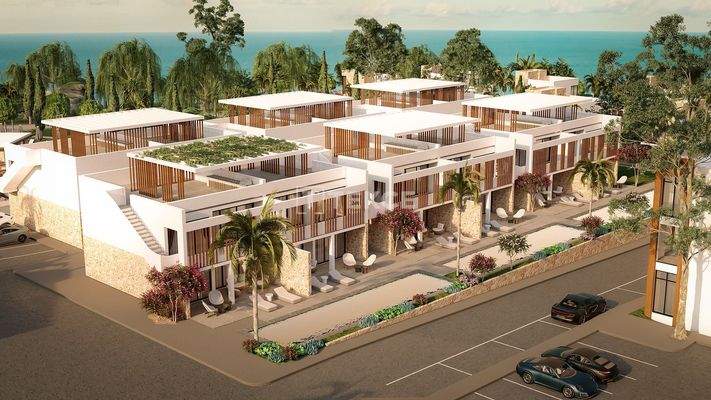 Seafront Flats for Sale in a Developed Complex in Tatlısu