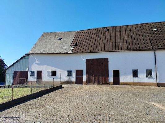 Ansicht Ställe, Scheune, Lager