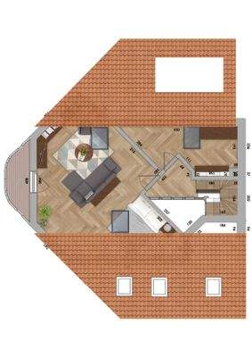 Grundriss Spitzboden