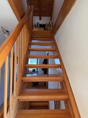Treppe in das Dachgeschoss