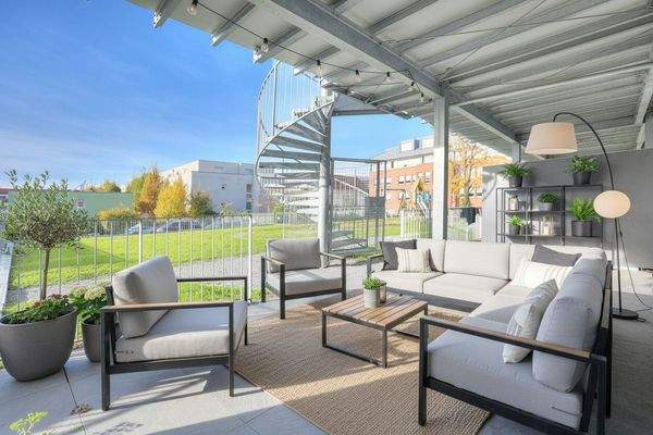 Terrasse  - mögliche Möblierung