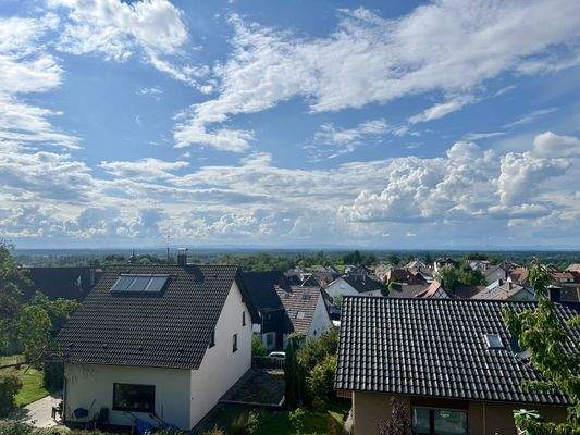 Weitblick in die Rheinebene