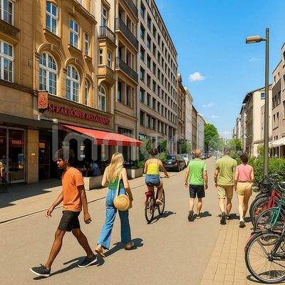 KI Unterstützte Straßenszene