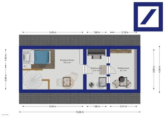 Hinterhaus Dachgeschoss