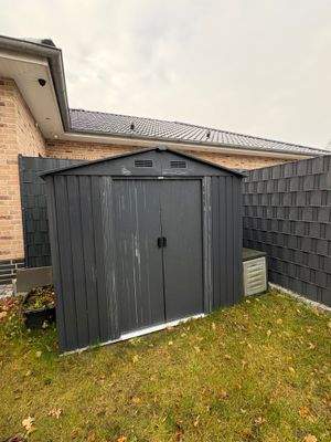 Garten mit eigenem Schuppen