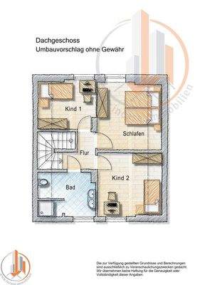 Umbauvorschlag Dachgeschoss