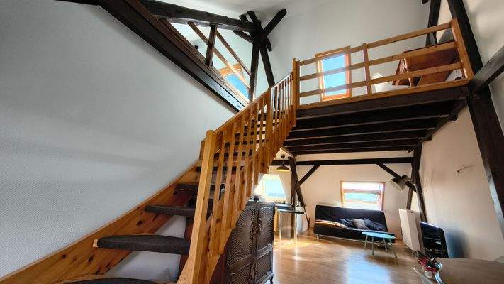 Treppe zum Atelier