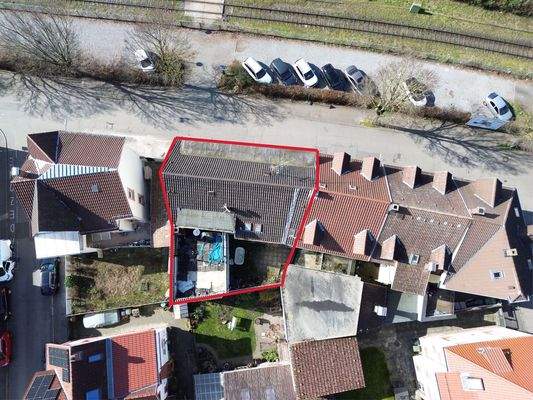 Luftbildaufnahme - markiert