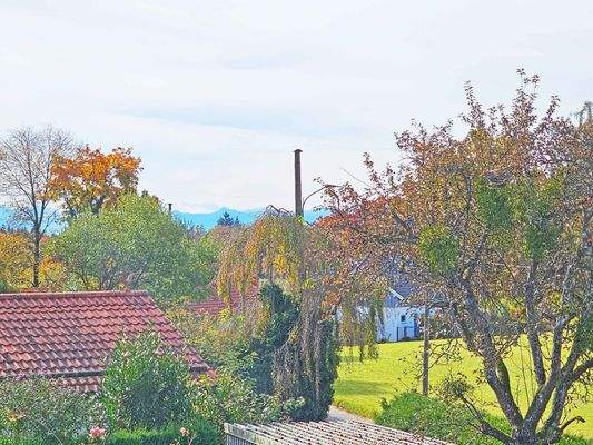 Blick von Südbalkon OG in die Alpen 