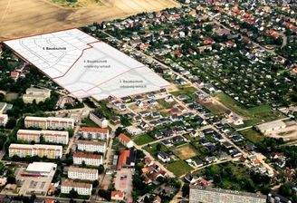 Baugebiet aus der Vogelperspektive