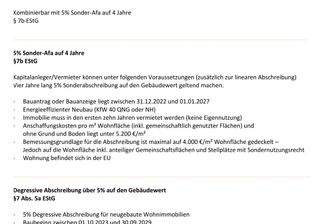 Übersicht Abschreibungsmöglichkeiten (1)