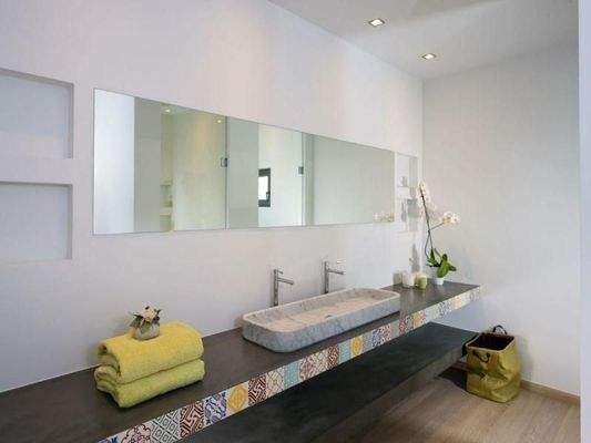 Kreta, Schisma Eloundas: Luxus-Villa mit herrlichem Blick auf Meer, Bucht und Insel zu verkaufen