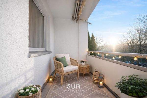 LOGGIA MIT BLICK INS GRÜNE (visualisiert)