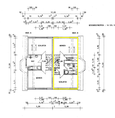 Grundriss Obergeschoss
