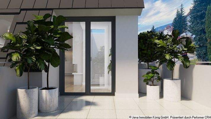 Visualisierung Loggia vom Essbereich