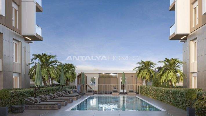 Apartments in a Complex with Pool and Security in Kepez Antalya