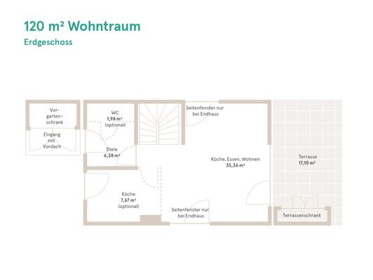 08_Grundriss Erdgeschoss 120 m_ Wohntraum