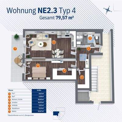 Wohnung NE2.3 - Typ 4