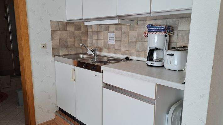 Küche in kleiner Fewo