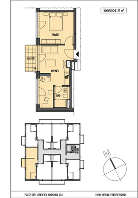 Grundriss-Skizze WE22