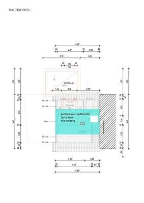 Grundriss Spitzboden