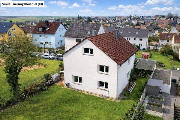 Außenansicht neuer Anstrich (KI-generiertes Beispielbild)