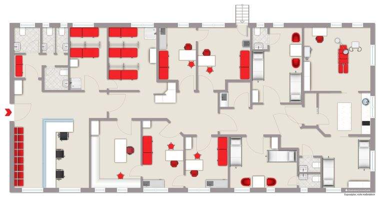 Grundriss Praxis Erdgeschoss