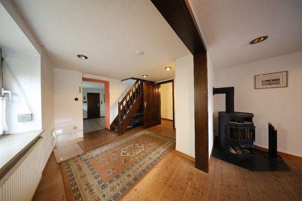 Wohnraum mit Kaminofen