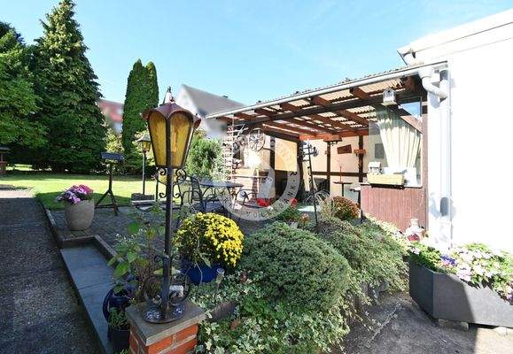 Die Sitzecke im Garten