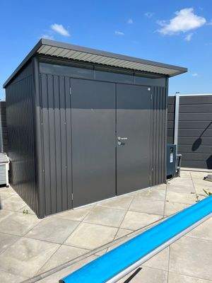 Gartenhaus + Poolwärmepumpe