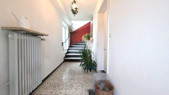 Eingang zum Obergeschoss