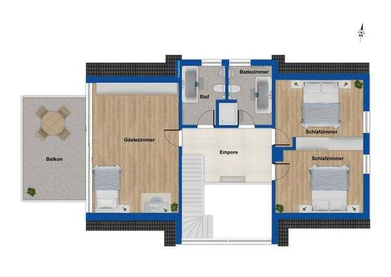 Grundriss Obergeschoss