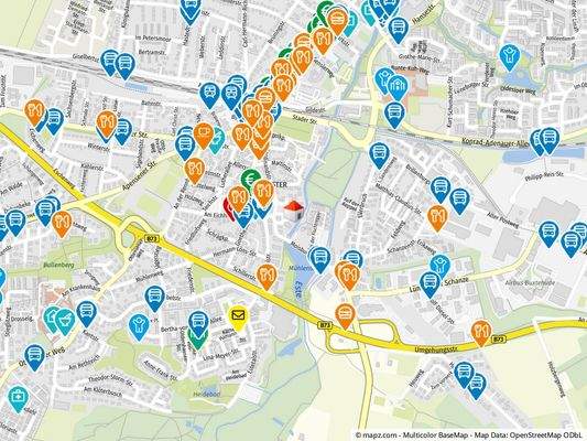 Geolyzer Kartenausschnitt