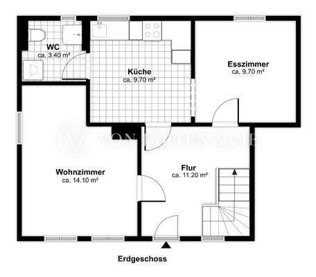 Grundriss Erdgeschoss Einheit 1