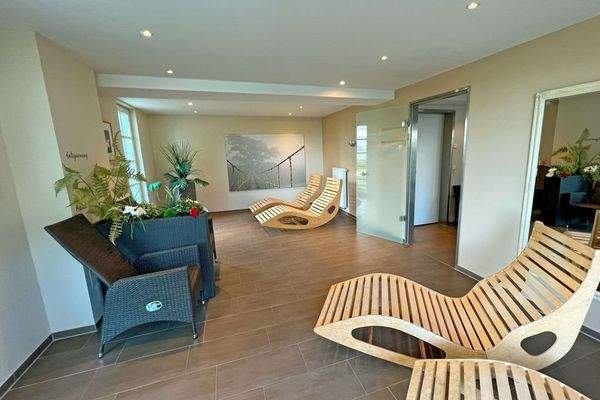 Ruhebereich der Saunen