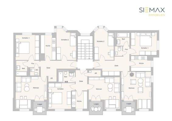 1. und 2. Obergeschoss