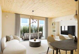 Modernes Wohn- und Esszimmer