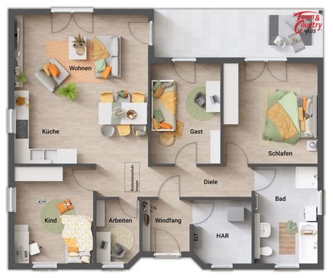 Grundriss zusätzliches Zimmer